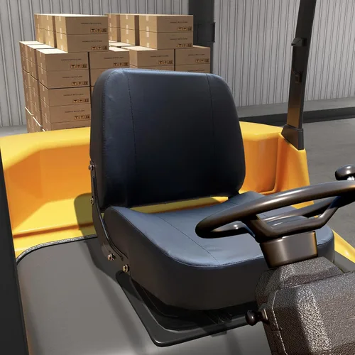 Miniatura 5 de Asiento universal de carretilla elevadora asiento de tractor con pista deslizante ajustable y bolsa de herramientas, para excavadora Skid Loader