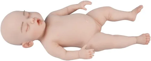 Miniatura 9 de SUAISKR Muñeca realista de bebé Reborn de 18 pulgadas, linda muñeca de silicona hecha a mano realista de silicona para niño pequeño, cuerpo completo