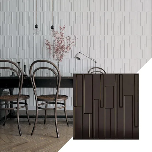 Miniatura 17 de Ekena Millwork Wigan EnduraWall 19 5/8 pulgadas de ancho x 19 5/8 pulgadas de alto, Wigan EnduraWall Decorativo 3D Panel de pared cubre 2.67 pies