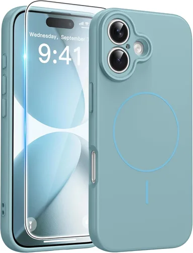 Miniatura 260 de FNTCASE - Funda para iPhone 16 Pro: magnética, mate, translúcida, de grado militar, protectora contra caídas, resistente, fina, duradera y a prueba