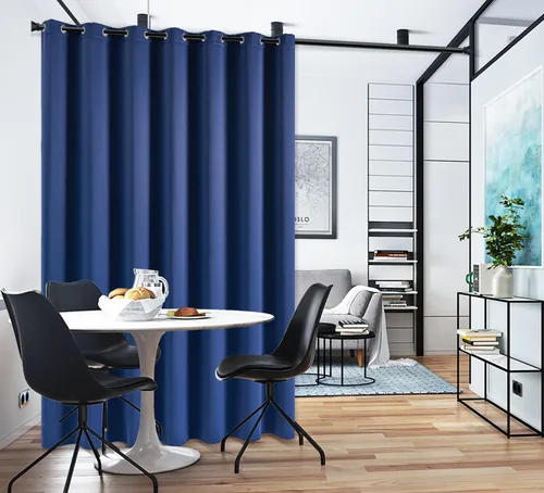 Miniatura 125 de PI Cortinas opacas para dormitorio, tratamiento de ventana con aislamiento térmico de anillo superior, cortinas oscurecedoras de habitación