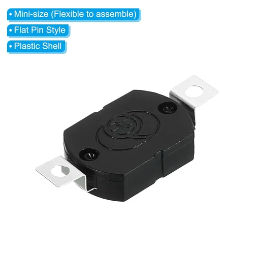 Miniatura 4 de PATIKIL Interruptor de botón de cierre, 10 piezas KAN-23 pin plano de encendido/apagado autobloqueo DC 30V 1A Micro interruptor para salida de pared