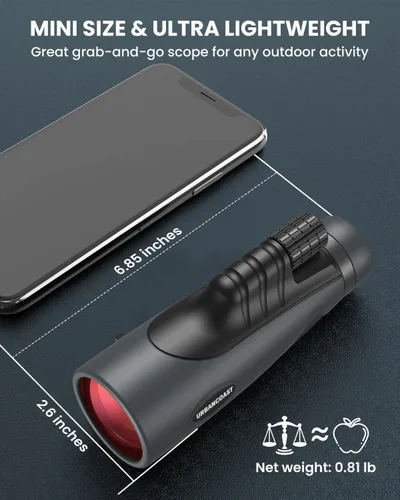 Miniatura 6 de Monoculares HD de 15 x 54 para adultos de alta potencia, telescopio impermeable con prisma BAK4 y lente FMC, monocular para observación de aves