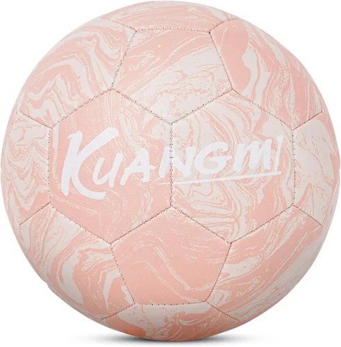 Miniatura 11 de Kuangmi Balón de fútbol, pelota de partido de tamaño oficial 5, jugadores de fútbol para jóvenes, adolescentes y adultos, entrenamiento deportivo al