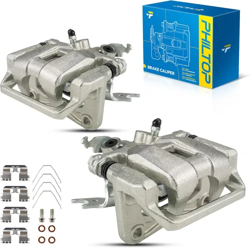 Miniatura 31 de PHILTOP Conjunto de Pinza de Freno de Disco Delantero Compatible con Jeep Wrangler 1990-2006, Jeep Cherokee 1990-2001, Grand Cherokee 1993-1998