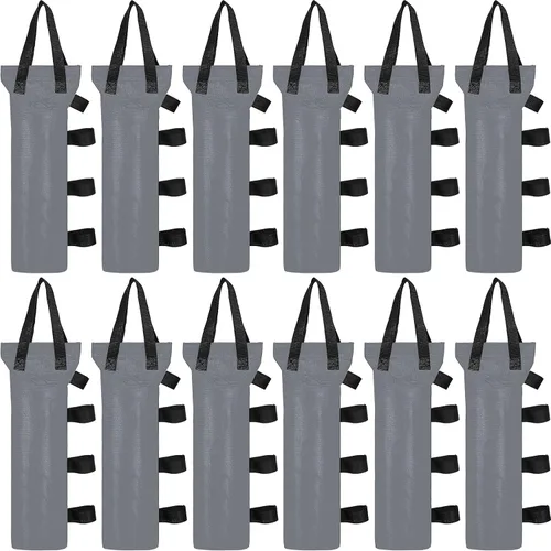 Miniatura 8 de EBOOT 12 bolsas de arena para toldo, bolsas de peso de 264 libras en total, pesos de toldo de alta resistencia, tienda de campaña grande para tienda