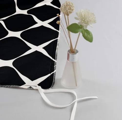 Miniatura 4 de Elegant Comfort Juego de funda de edredón reversible de 2 piezas con funda de edredón con funda de almohada, 1500 hilos, estampado de enrejado Negro
