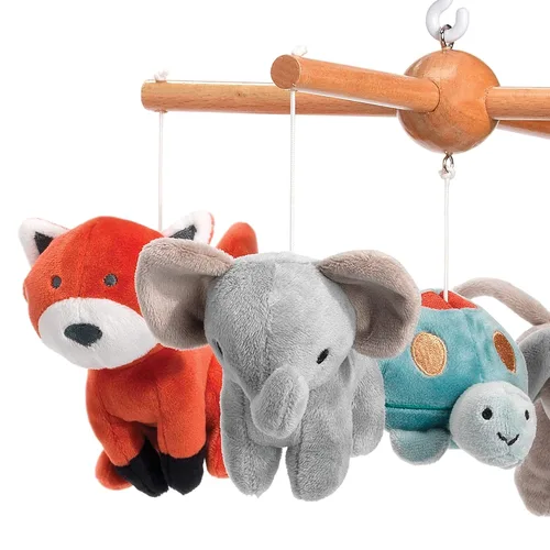 Miniatura 4 de Lambs & Ivy Wild Life Musical Baby Nursery Cuna móvil - Protege a los animales