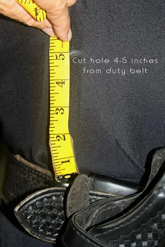 Miniatura 5 de Wesol Distribution Cinturón táctico de servicio para ropa interior, Negro