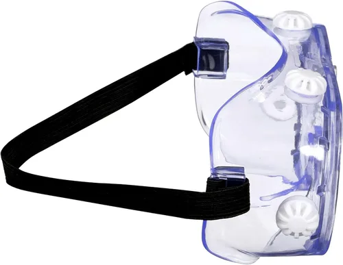 Miniatura 5 de KeeboMed Gafas de seguridad contra salpicaduras químicas/impactos, suaves, ajustables, 1 paquete