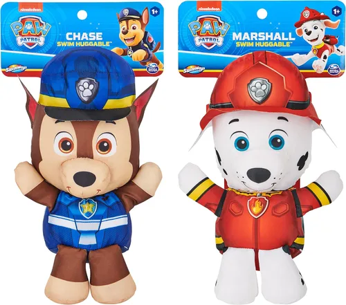 Miniatura 2 de SwimWays Nickelodeon Paw Patrol Chase and Marshall Swim Huggable Paquete de 2 juguetes flotantes de Paw Patrol para niños a partir de 1 año 2