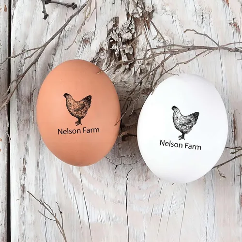 Miniatura 5 de STAMTECH Sellos de huevos para huevos frescos: deja tu marca en huevos frescos de granja con sello de huevo personalizado personalizable y fácil