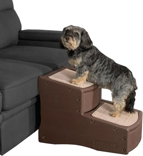 Miniatura 7 de Pet Gear Easy Step II - Escaleras para mascotas, grano de café, 2 escalones Para gatos/perros de hasta 150 libras, portátil, extraíble, lavable