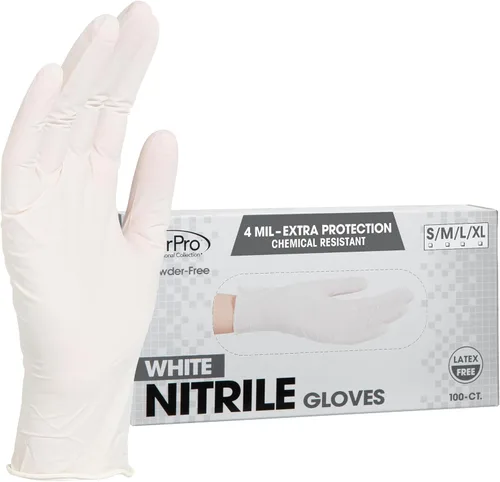 Miniatura 9 de ForPro Disposable Nitrile Gloves, Chemical Resistant, Powder-Free, Latex-Free, Non-Sterile, Food Safe, 4 Mil Negro