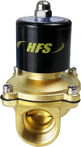 HFS válvula solenoide eléctrica 110 vatios Ac o 12 vatios Dc para agua, aire, gas, combustibles N/c - 1/4, 1/2, 3/4 pulgadas, 1 pulgada NPT
