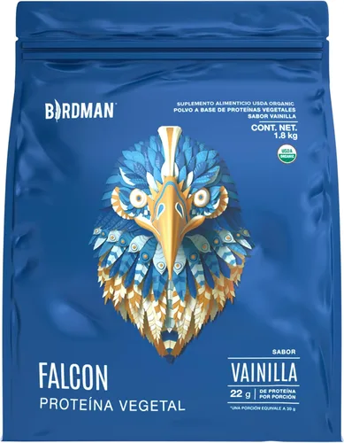 Miniatura 11 de BIRDMAN Falcon - Proteína vegana en polvo orgánica, sin stevia y sin azúcar, proteína a base de plantas, baja en carbohidratos, sin lácteos, keto