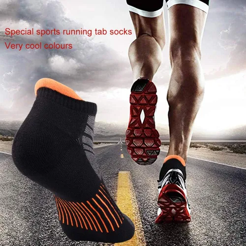 Miniatura 5 de JOYNÉE Mens Ankle Low Cut Athletic Tab Socks for Men Sport Comfort Cushion Sock 6 Pack
