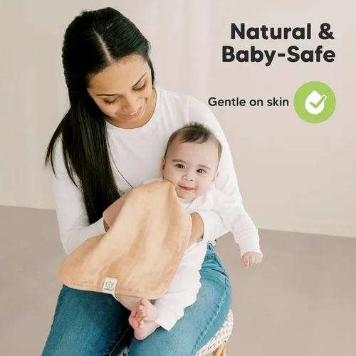 Miniatura 5 de KeaBabies Paños Eructadores de Muselina de Algodón para Bebé Niño, Niña - Paquete de 5 Paños Suaves y Absorbentes para Eructar para Bebés, Toallas