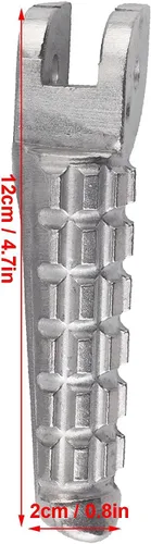 Miniatura 2 de Aramox Estriberas, Motocicleta Estriberas Traseras Reposapiés Modificado Accesorio Plata Ajuste para 696/796 2009-2013