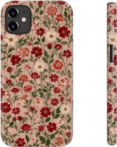 Miniatura 118 de bemal Funda para iPhone 12 Mini, estética, vintage, floreciente, peonía, concha, femenina, compatible con MagSafe, moderna, única, moderna, moderna