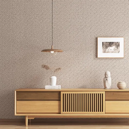 Miniatura 3 de Haimin - Papel pintado de tela texturizado (61cm X 1000cm) Papel de contacto de imitación de césped, papel pintado para despegar y pegar, papel