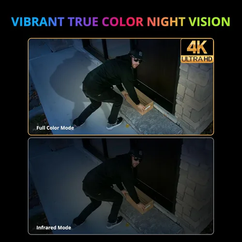 Miniatura 3 de Defender AI Powered 4K Guard Pro 8MP WiFi 6, cámara de seguridad inalámbrica de alimentación enchufable para exteriores, con detección humana