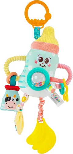 Jollybaby Juguete de vibración para bebé, juguetes sensoriales colgantes para asiento de automóvil, cochecito, cuna y gimnasio de juegos, con
