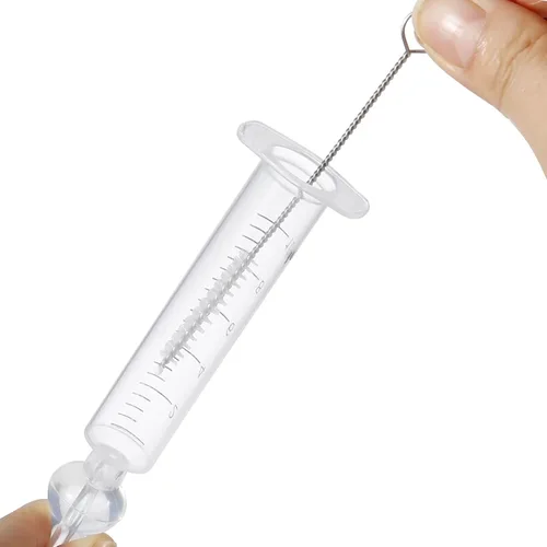 Miniatura 5 de PandaEar Irrigador nasal para bebés con caja portátil, irrigador nasal profesional para bebés con pinzas y cepillo de limpieza para recién nacidos