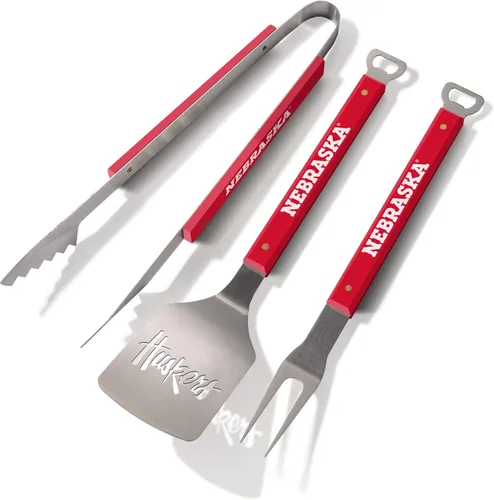 Miniatura 25 de YouTheFan NCAA Spirit Series - Juego de barbacoa de 3 piezas