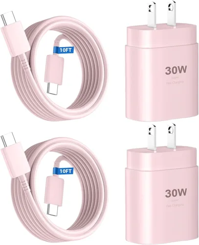 Miniatura 9 de Cargador rápido para teléfono 17 16 15, bloque de carga USB C de 30 W para teléfono 17 16 15 Pro Max y cable tipo C de 8 pies para iPhone 17/Air/17