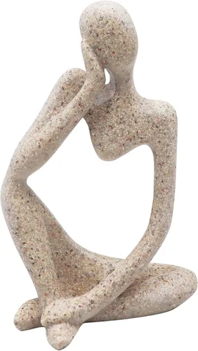 Miniatura 9 de Dnoifne La escultura del Pensador, adornos para acuario, estatua de escultura abstracta, arte decorativo de regalo, figura de decoración del hogar