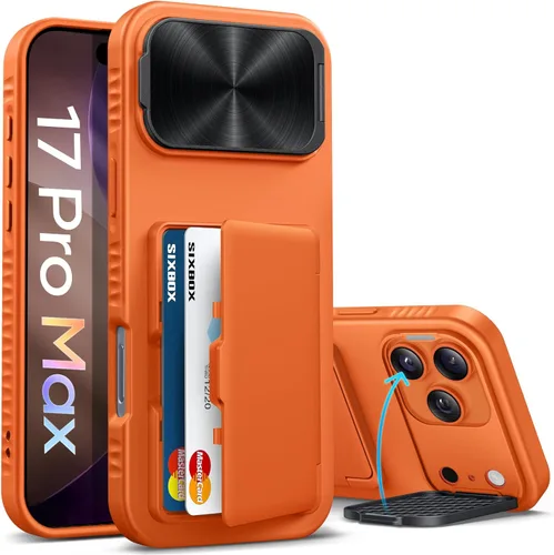 Miniatura 18 de Funda para iPhone 16e tipo cartera, soporte integrado, tarjetero y cubierta para lente de cámara, protección de cuerpo completo, resistente, Negro