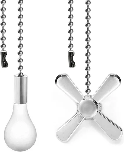 Miniatura 8 de DAYONE Cadenas para ventilador de techo de 13.6 pulgadas, 2 unidades de ventilador de techo para ventilador de techo y lámparas