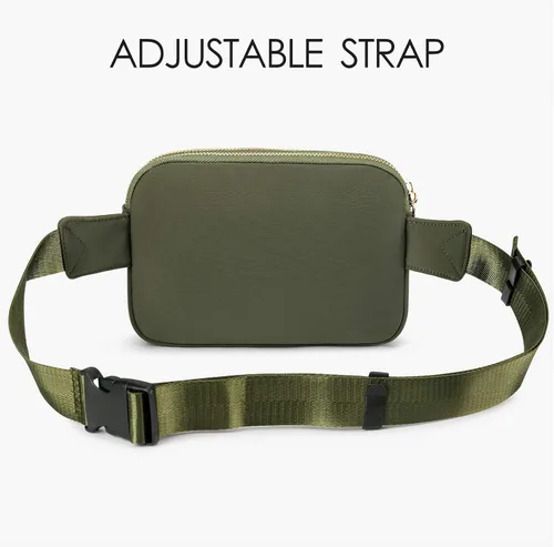 Miniatura 50 de ZORFIN Riñonera para mujeres y hombres, riñonera de moda con correa ajustable para exteriores, entrenamiento, viajes, casual, correr, senderismo