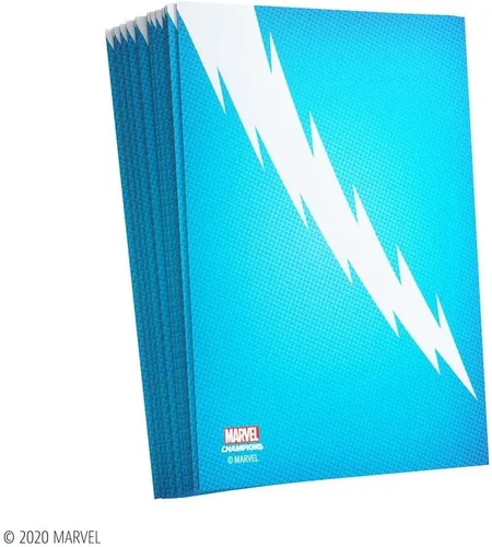 Miniatura 3 de Gamegenic Marvel Champions The Card Game - Fundas oficiales de Quicksilver Art Paquete de 50 fundas artísticas y 1 funda transparente Soporte