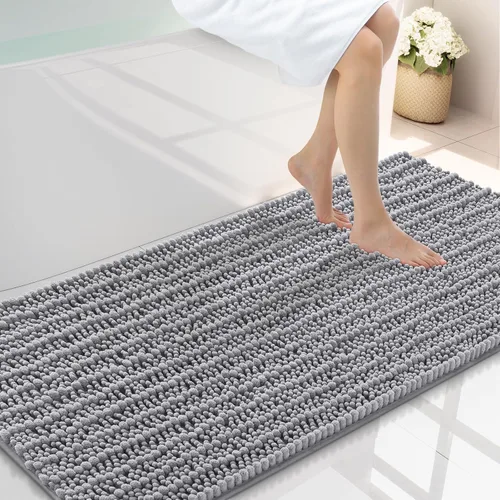 Miniatura 136 de Smiry Alfombras de Baño 24x16 pulgadas, Alfombras de Baño de Chenilla Extra Suaves y Absorbentes, Respaldo de Goma Antideslizante, Lavable a Máquina