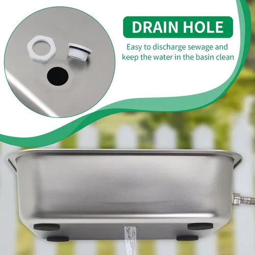 Miniatura 4 de Dispensador automático de agua para perros de 8.3L/2.2 galones de llenado automático para mascotas, cuenco de agua grande para colgar en interiores