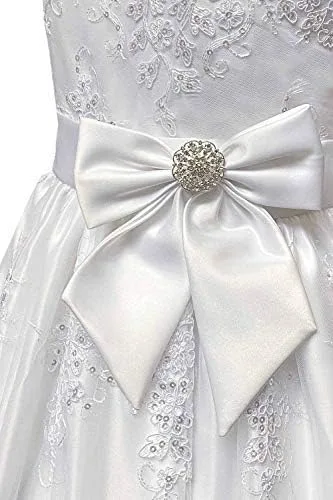 Miniatura 6 de SWEA Pea Lilli Vestidos de Primera Comunión para Niñas Disponible 7 16 Encaje Tamaño Grande
