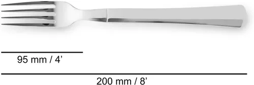 Miniatura 2 de ARCOS Tenedor de mesa para carne - monobloque de una pieza Acero Inoxidable 18/10 y 200 mm- 8" -Color Plata