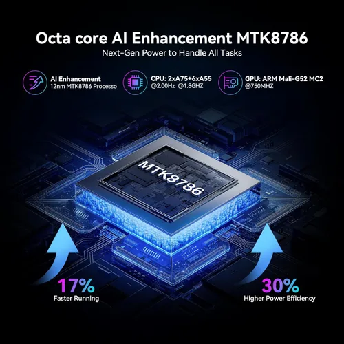 Miniatura 4 de Tablet de 11 pulgadas versión 2026, tabletas Android 15 con teclado, 16 (8+8) GB de RAM 128 GB ROM 1TB Expand, tableta WiFi 2.4G/5G con BT 5.0