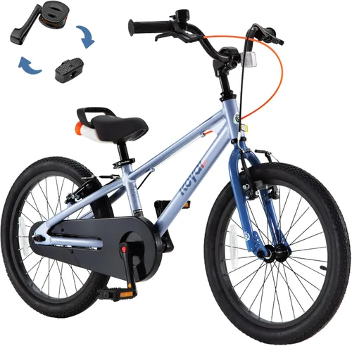 Miniatura 13 de RoyalBaby EZ-Pro Kids Bike, Lightweight Aluminum 2-in-1 Balance to Pedal Bike with One-Key Switch, 14 16 18 20 Inch for Age 3-10 Years
