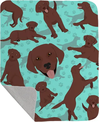 Miniatura 79 de Caroline's Treasures MLM1042LQB Airedale Terrier - Manta acolchada de 50 x 60 pulgadas, diseño de ilustraciones para cama, sofá, suave y ligera
