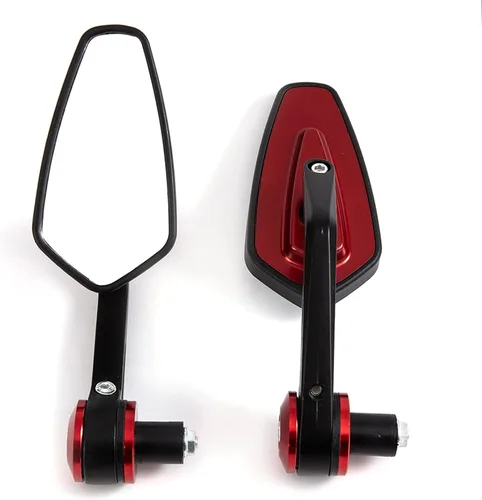 Miniatura 6 de SCUUBE Universal Motorcycle Rear View Mirrors Bar End Side Mirror for Z800 Z900 ER6N ER6F FZ-09 MT-10 FZ-10 FJ-09 MT-25 FZ6 FZ8 GSXR600 7/8'' 22mm
