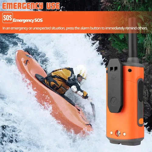 Miniatura 4 de Retevis RT45P Walkie Talkies impermeables IP67, radio recargable de dos vías para adultos, 22CH SOS NOAA, con batería de 1000 mAh y cargador USB-C