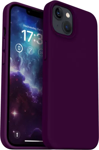 Miniatura 18 de Compatible con iPhone 13, funda de silicona para teléfono con forro de microfibra delgado a prueba de golpes, suave antiarañazos, 6.1 pulgadas