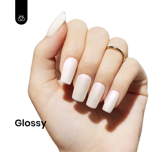 Miniatura 3 de Beetles - Esmalte de uñas en gel de perlas de 0.5 onzas líquidas, esmalte de uñas de gel blanco perla brillante, sirena perlado, esmalte de uñas