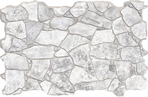 Retro-Art - Paneles de pared 3D, paquete de 5, piedra silvestre en gris, PVC, 38.7 x 25 pulgadas, cubre 33.59 pies cuadrados, 244 WG