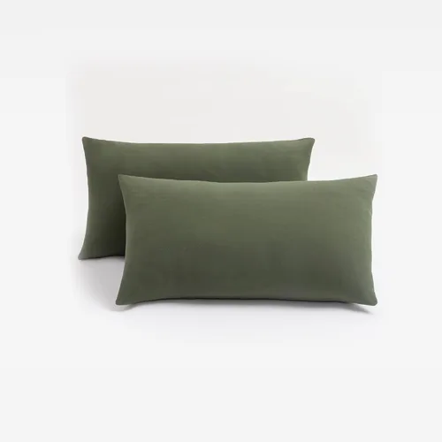 Miniatura 110 de Juego de 2 fundas de almohada pequeñas de punto Jersey Knit para viajes o niños pequeños de 12 x 16 pulgadas, 13 x 18 o 14 x 20 pulgadas, sobre
