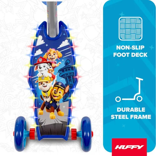 Miniatura 4 de Huffy Toddler 3-Wheel Scooter for Kids, Multiple Colors & Licensed Character Graphics, Ages 3+, Durable Steel Frame, Wide Non-Slip Deck, Stable