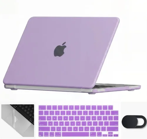 Miniatura 55 de Se7enline Funda compatible con MacBook Air de 15 pulgadas M4 M3 M2 2022-2025 A2941/A3114/A3241, funda rígida para laptop Mac Air 15.3, funda Azul